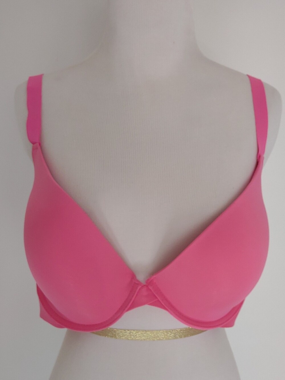 Neon Barbie Pink Smooth Molded T-shirt Bra 42D